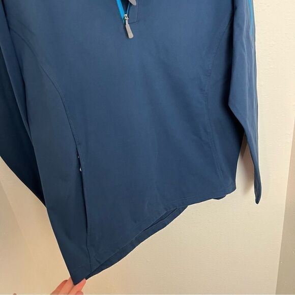 NWT Peter Millar  Suede Performance Quarter Zip Golf Sweatshirt - Picture 8 of 9